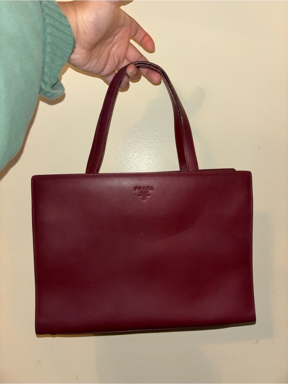 Prada Burgundy Leather 1995 Bag
